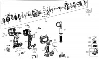 DeWalt DCD999H2T Cordless Hammer TYPE 2 Spare Parts